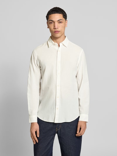 JACK & JONES Regular Fit Freizeithemd mit Kentkragen Modell 'BREEZE' Weiss 4