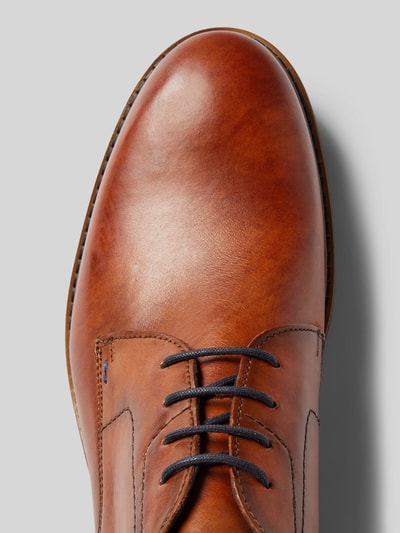 Lloyd Lederderby mit Ziernähten Modell 'HENGELO' Cognac 3