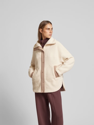 VARLEY Oversized Jacke in Teddyfell-Optik Ecru 4