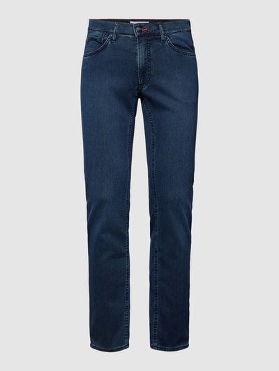 Brax Straight Fit Jeans mit Knopf- und Reißverschluss Modell 'Chuck' Blau 1