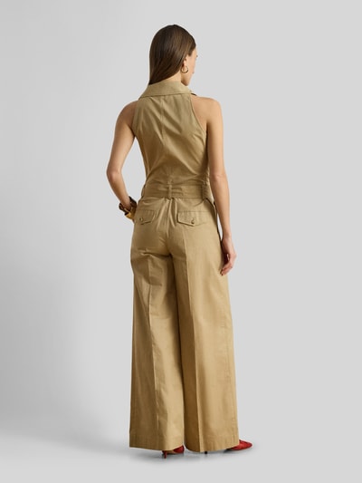 Lauren Ralph Lauren Regular Fit Jumpsuit aus reiner Baumwolle Beige 5