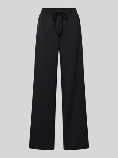 Produktfoto, Regular Fit Sweatpants mit Viskose-Anteil Modell 'TALIA' von Pieces in Schwarz, elastischer Bund, seitliche Taschen, glatte Sweat-Textur