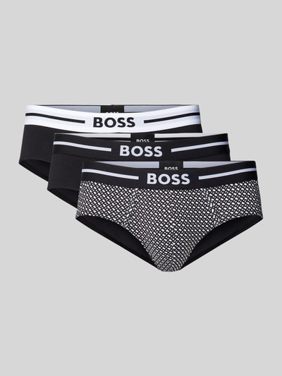 BOSS Slip mit elastischem Label-Bund im 3er-Pack Black 1