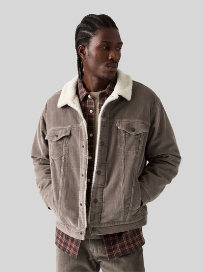Levi's® Relaxed Fit Jeansjacke aus reiner Baumwolle Taupe 3