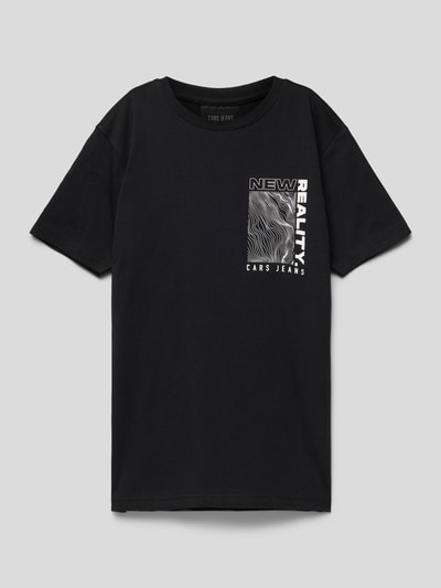 CARS JEANS T-Shirt mit Statement-Print Schwarz 1