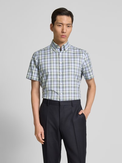 Christian Berg Men Koszula biznesowa o kroju regular fit z kołnierzykiem typu button down Zielony 4