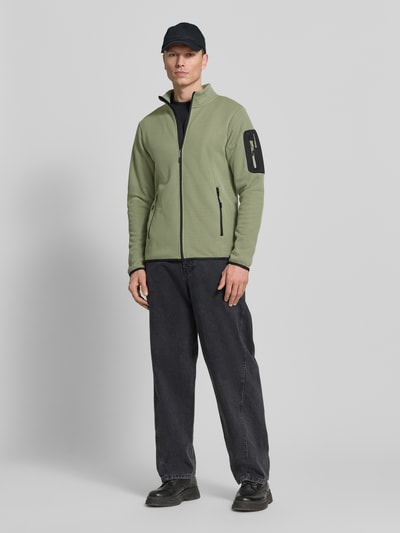Icepeak Krój regular fit Kurtka z polaru ze stójką Model 'BREDSTEDT' Trzcinowy 1