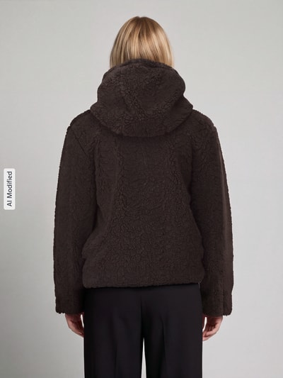 VERO MODA Teddyjacke mit Kapuze Schoko 5
