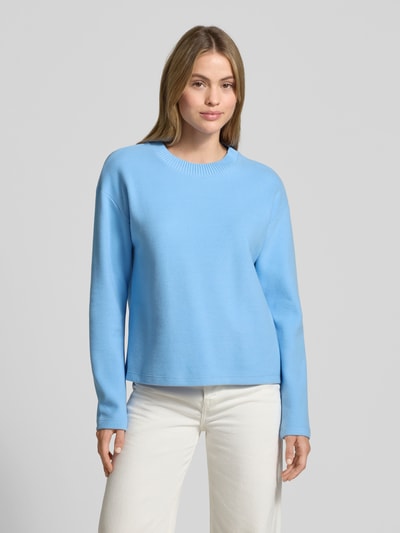 s.Oliver RED LABEL Regular Fit Pullover aus Baumwoll-Mix Hellblau 4
