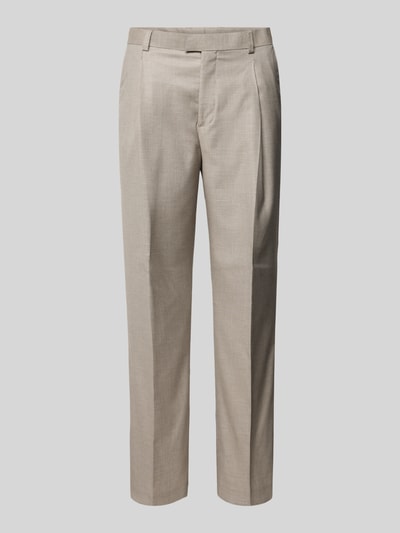 MCNEAL Regular Fit Anzughose mit Bundfalten Beige 2