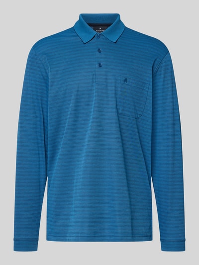 RAGMAN Regular fit poloshirt met borstzak, model 'Fineliner' Koningsblauw - 2