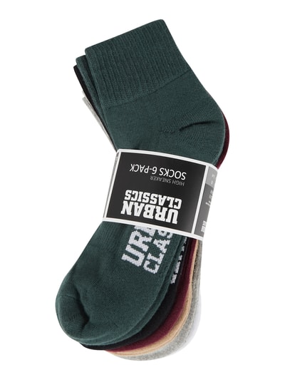 URBAN CLASSICS Sneakersocken mit Stretch-Anteil im 6er-Pack Weiss 3