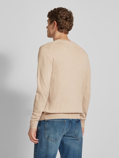 Pepe Jeans Gebreide pullover met ronde hals, model 'Andre' Beige - 5