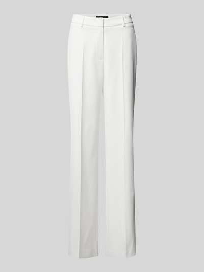 Swing Straight Leg Stoffhose mit Bügelfalten Offwhite 2