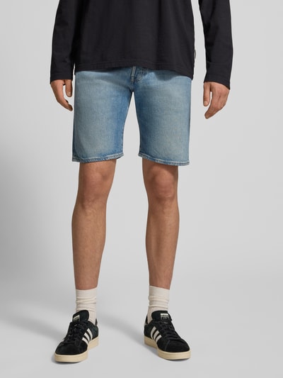 Levi's® Bide Leg Fit Bermudas im 5-Pocket-Design Modell '501®' Jeansblau 4
