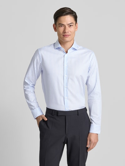 SEIDENSTICKER REGULAR FIT Regular fit zakelijk overhemd van katoen met kentkraag Bleu - 4