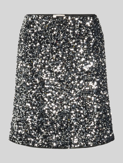 FREE/QUENT Minirock mit Pailletten Modell 'LUNE' Black 2