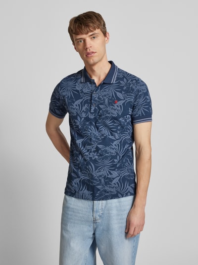 Replay Regular Fit Poloshirt mit Logo-Stitching Jeansblau 4