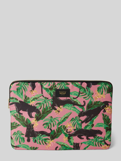 WOUF Laptoptas met labelpatch, model 'Rose Yucata' Helder paars - 1