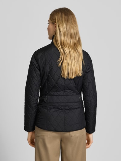 Barbour regular fit gewatteerde jas met opstaande kraag model 'FLYWEIGHT' Zwart - 5