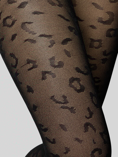 MAGIC Bodyfashion Strumpfhose in semitransparentem Design Black 3