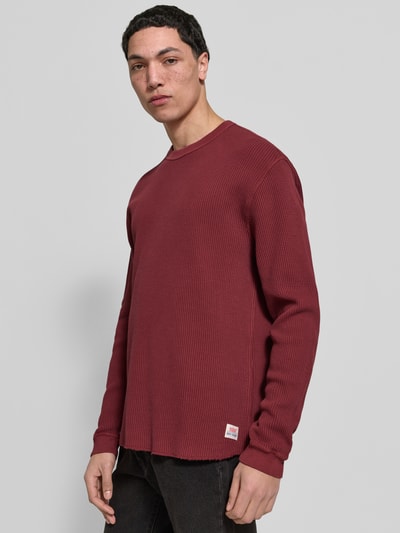 Levi's® Relaxed Fit Thermo-Shirt aus reiner Baumwolle Dunkelrot 3
