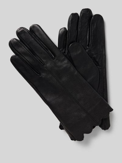 FI.NE Slim Fit Handschuhe aus echtem Lammnappa Black 1