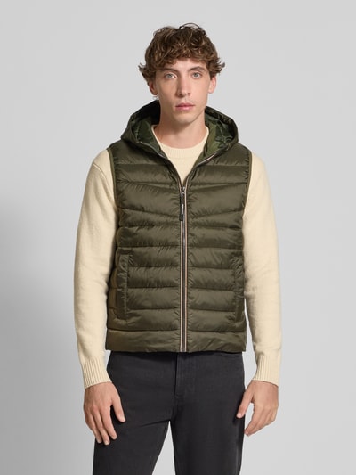 Jack & Jones Steppweste mit Kapuze und Eingrifftaschen Oliv 4
