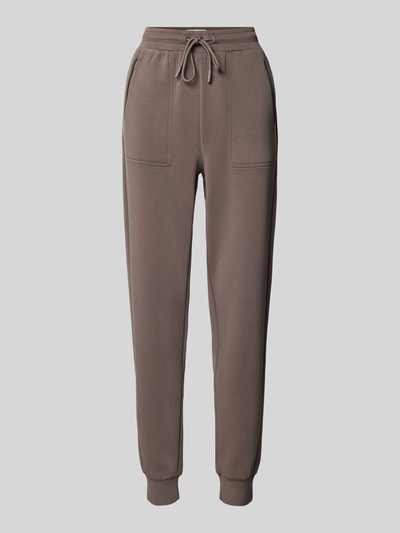 Fynch-Hatton Slim Fit Sweatpants mit Tunnelzug Taupe 2