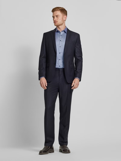 OLYMP Level Five Slim fit zakelijk overhemd met kentkraag, model 'New York' Marineblauw - 1