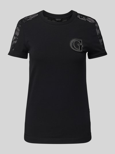 Guess T-shirt met labelmotief Zwart - 2