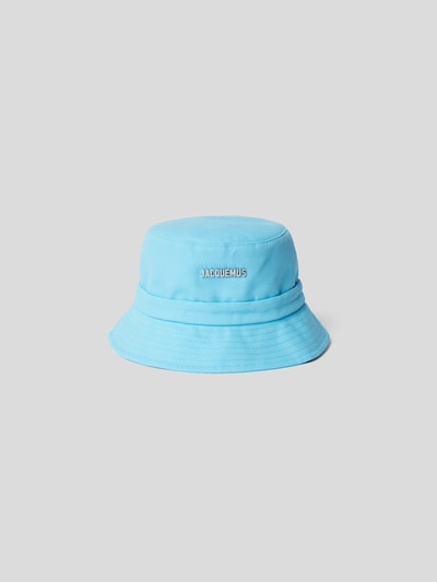 Jacquemus Bucket Hat mit Label-Applikation Hellblau 4