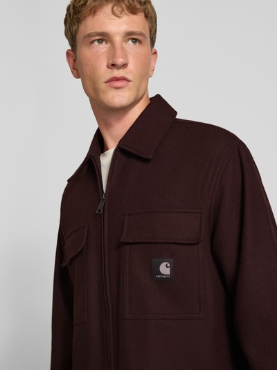 Carhartt Work In Progress Jacke mit Brusttaschen Modell 'Atoka' Dunkelrot 3