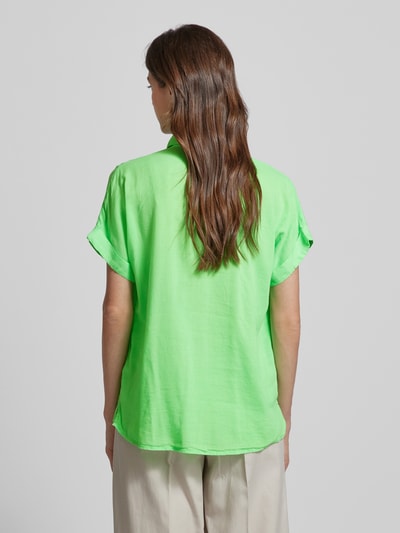 Christian Berg Woman Overhemdblouse met borstzak Neon groen - 4