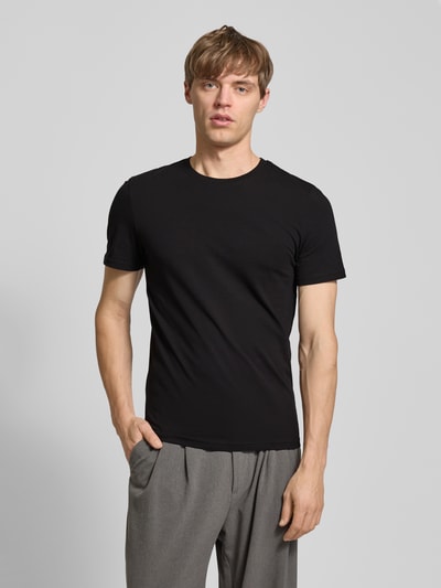 REVIEW T-Shirt mit Rundhalsausschnitt Black 4