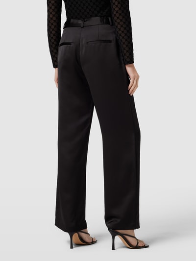 s.Oliver BLACK LABEL Stoffen broek met strikdetail Zwart - 5