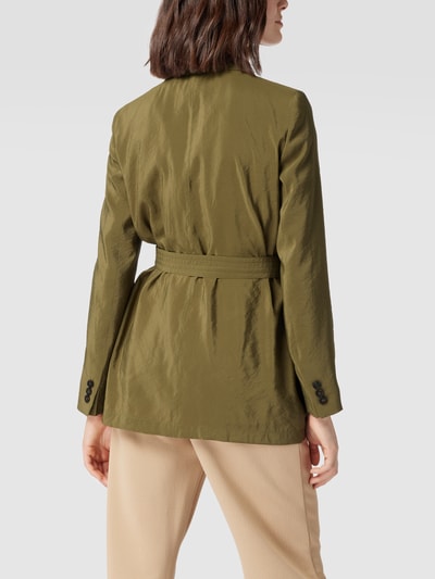 Max Mara Studio Blazer mit Reverskragen Modell 'Rolanda' Oliv 5