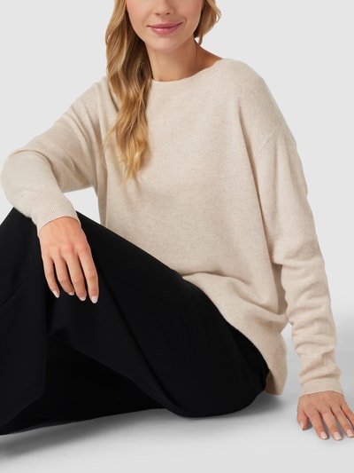 Christian Berg Woman Strickpullover aus Kaschmir Beige meliert 3
