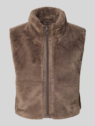 Betty Barclay Weste aus Kunstfell Taupe 2