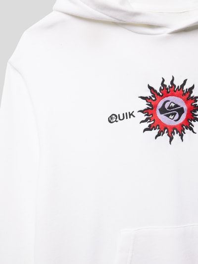 Quiksilver Hoodie met labelprint, model 'RADICAL TIMES' Wit - 2