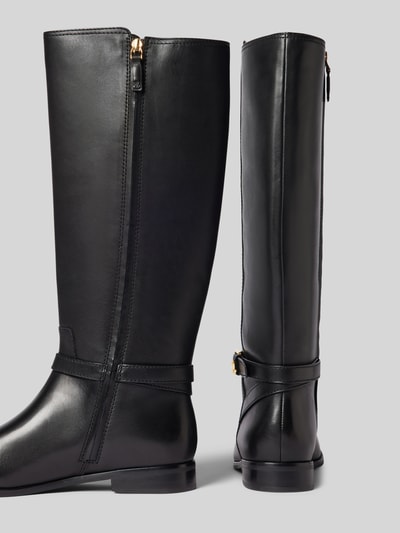 Lauren Ralph Lauren Stiefel aus Leder mit Label-Applikation Modell 'BROOKE' Black 2