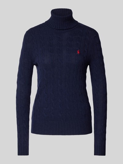 Polo Ralph Lauren Rollkragenpullover aus Lammwolle-Kaschmir-Mix Dunkelblau 2