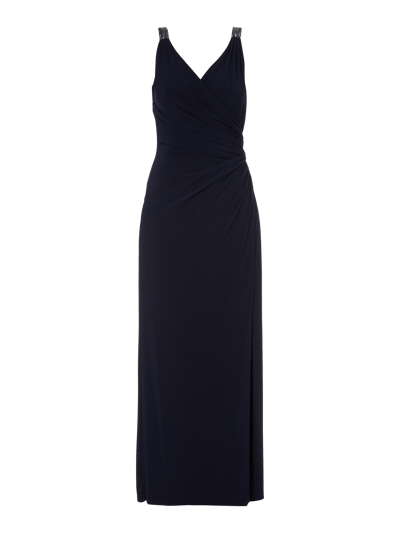 Lauren Ralph Lauren Abendkleid mit Zierperlenbesatz Dunkelblau 2