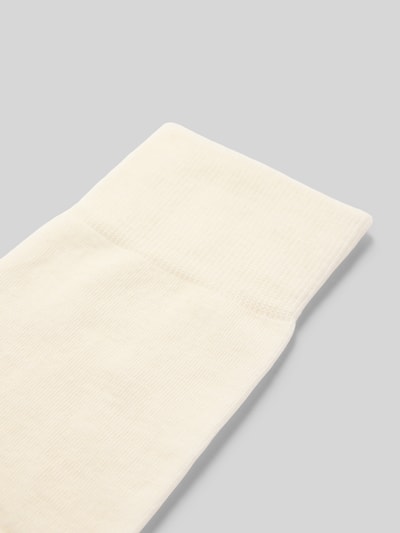 Falke Sokken met labelstitching Offwhite - 2