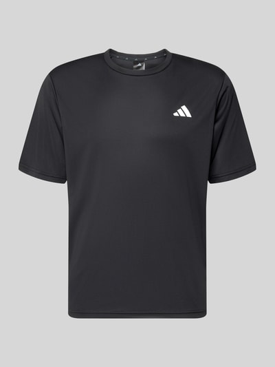 Produktfoto, Regular Fit T-Shirt mit Logo-Print von adidas Training, Optik: Unifarben, Passform: Regular-Fit, schnelltrocknend, Herren T-Shirt