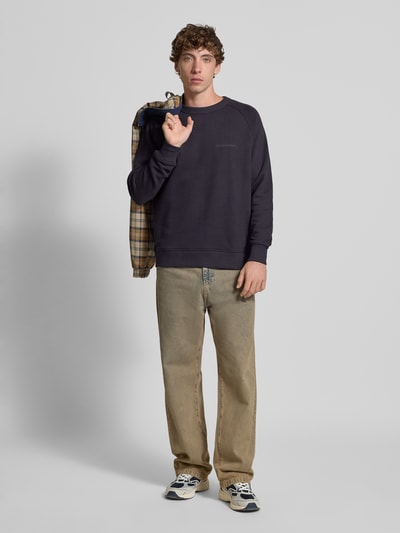 Marc O'Polo Denim Relaxed fit sweatshirt van puur katoen Marineblauw - 1