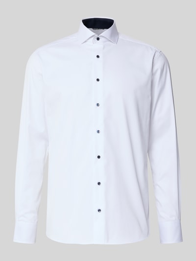 ETERNA Regular Fit Businesshemd aus Baumwolle mit Kentkragen Weiss 2
