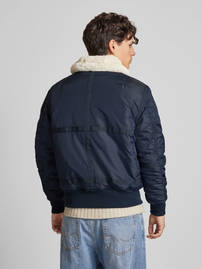 Alpha Industries Bomberjacke mit Stehkragen Marine 5