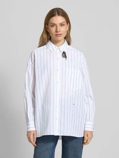 Scotch & Soda Hemdbluse mit Knopfleiste Weiss 4