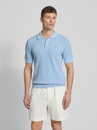 GANT Regular Fit Poloshirt mit Label-Stitching Hellblau 4